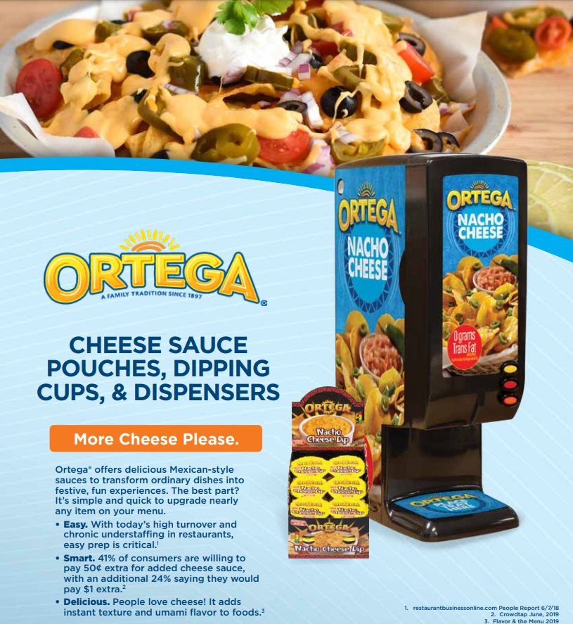 Image showing PDF with Ortega Cheese Machine Sell Sheet cover